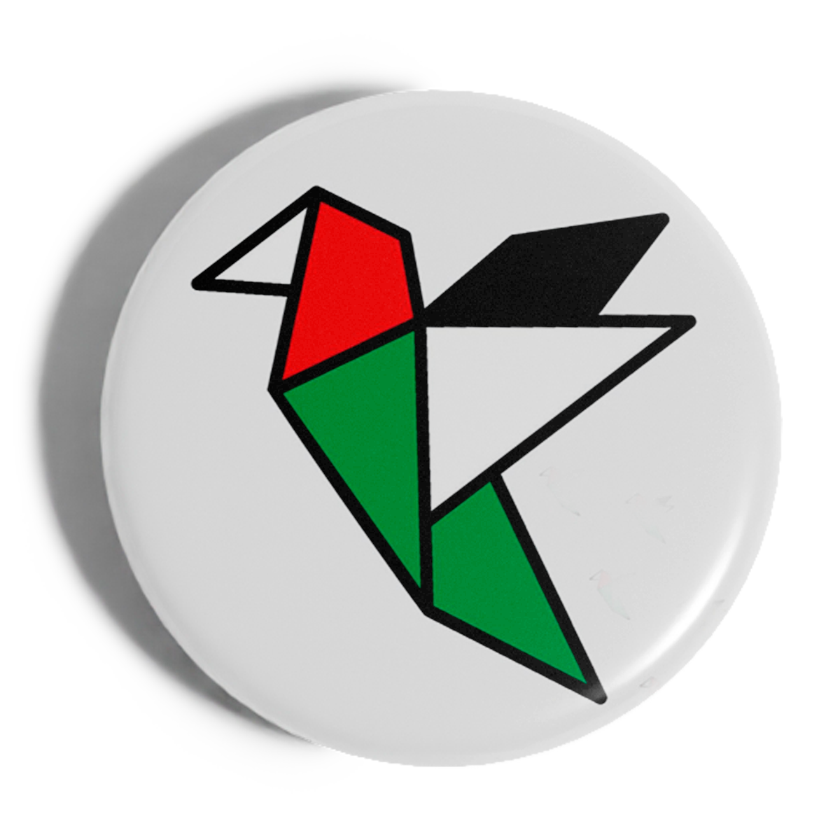 Chapa Pajarita Papel Bandera