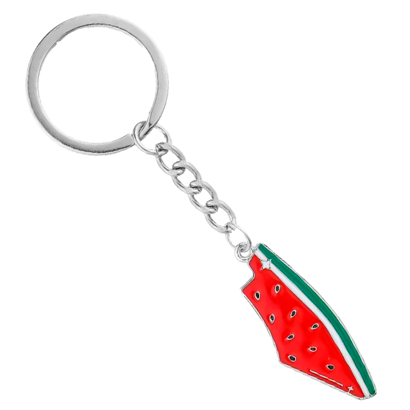 Llavero Metal - Mapa Palestina Sandía