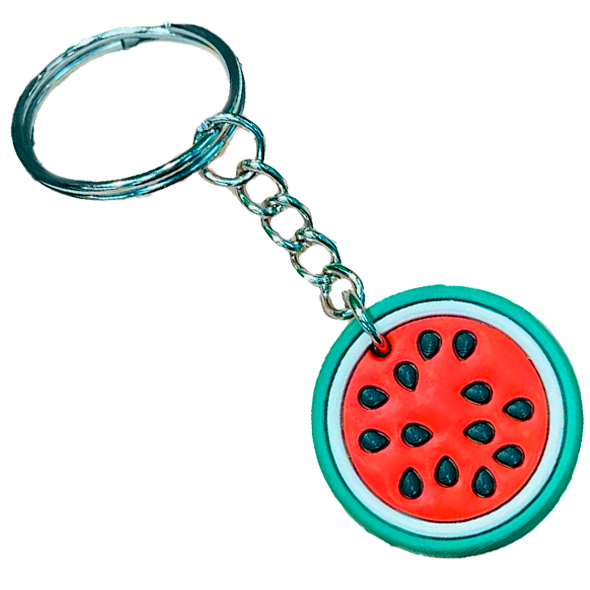 Llavero sandía goma - pequeño - Palestina