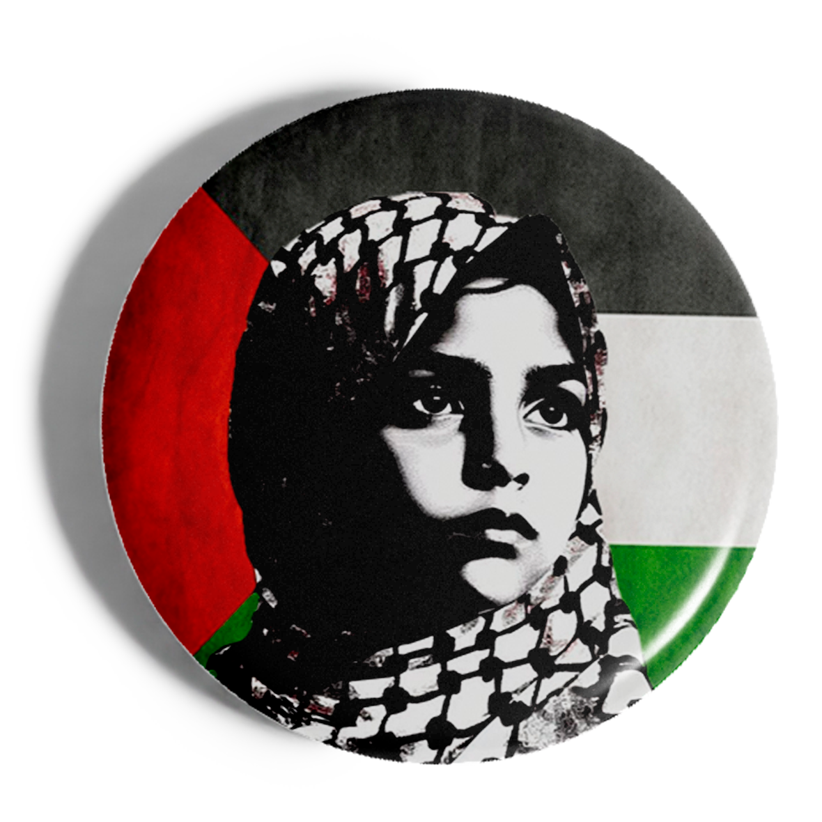 Chapa Chica Mirada Bandera