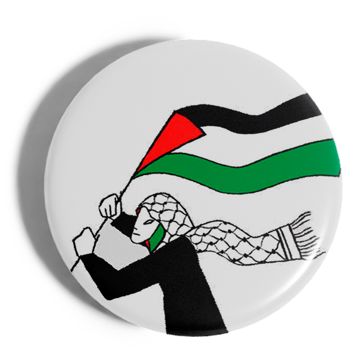 Chapa Chica Palestina Bandera