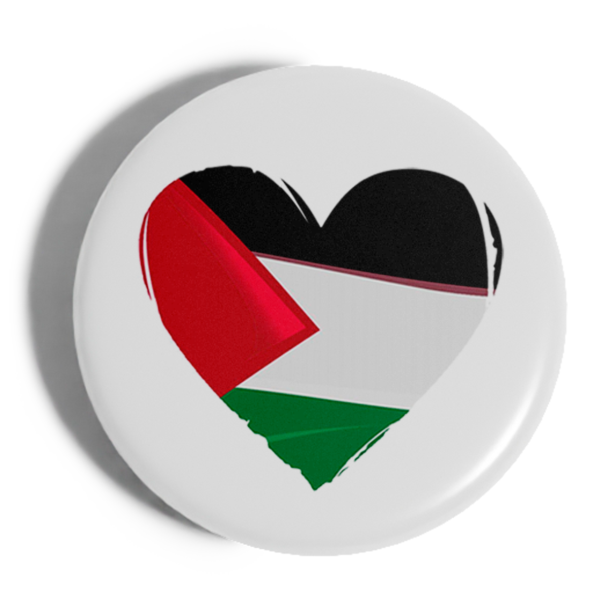 Chapa Corazón Bandera Grande