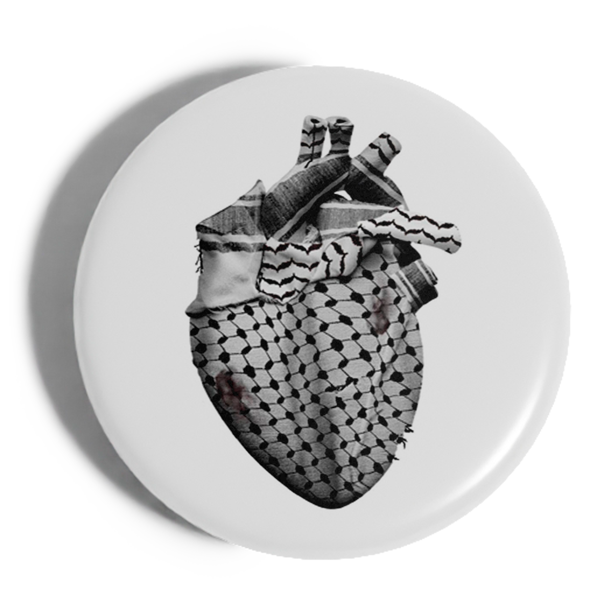 Chapa Corazón Kufiya