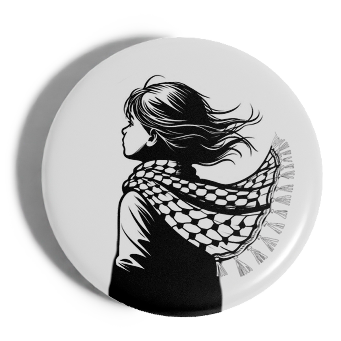 Chapa Niña Mirada Horizonte