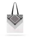 Tote bag blanco trama kufiya Palestina