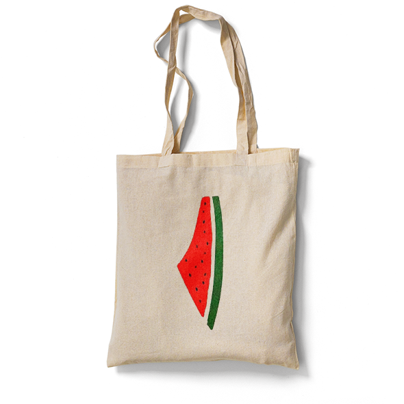 Tote Bag Tela Sandía Mapa Palestina